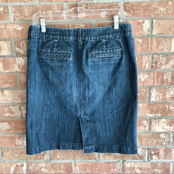 J. Crew Straight Denim Jean Skirt 8 - Picture 2 of 3